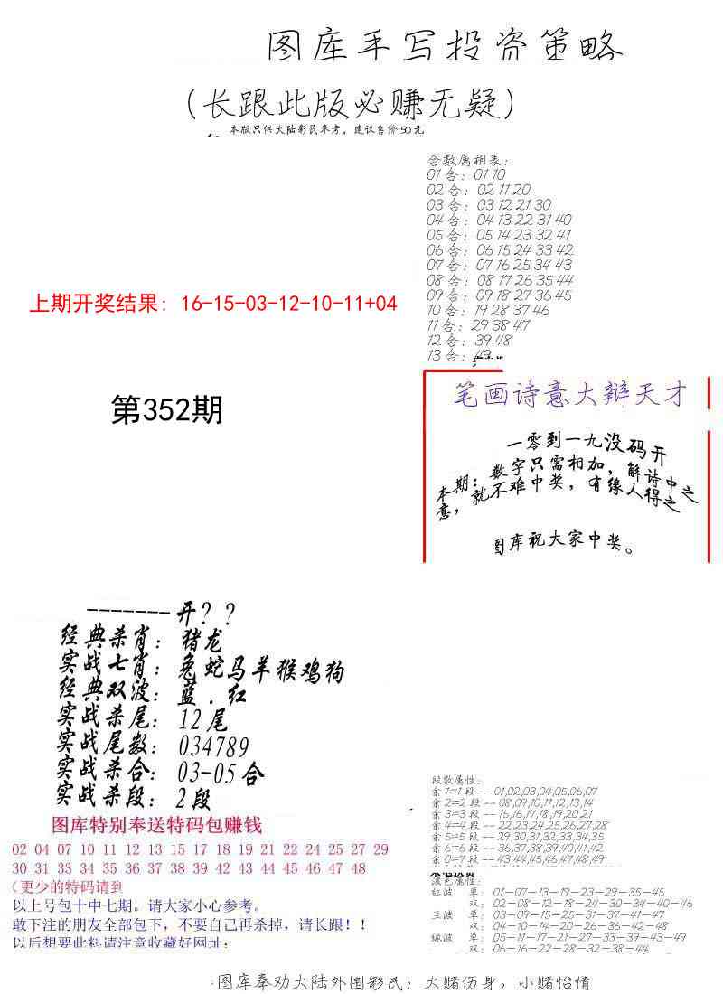 352期手写投资策略[图]