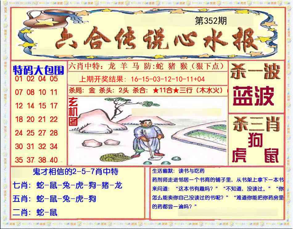 352期六合传说(心水版)[图]
