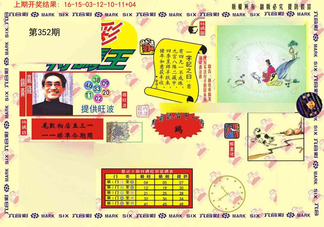 352期心水特码(信封)[图]