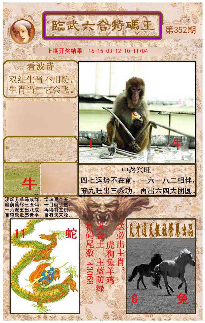 352期临武六合特码王[图]