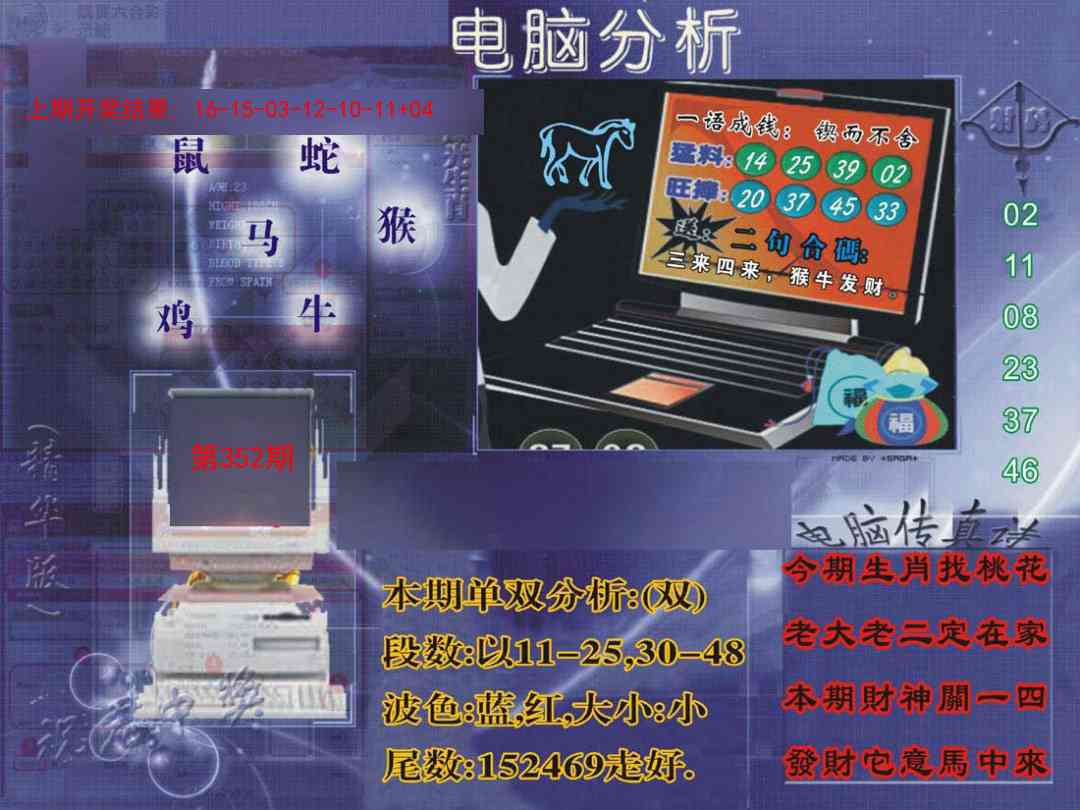 352期正版电脑分析贴士報[图]