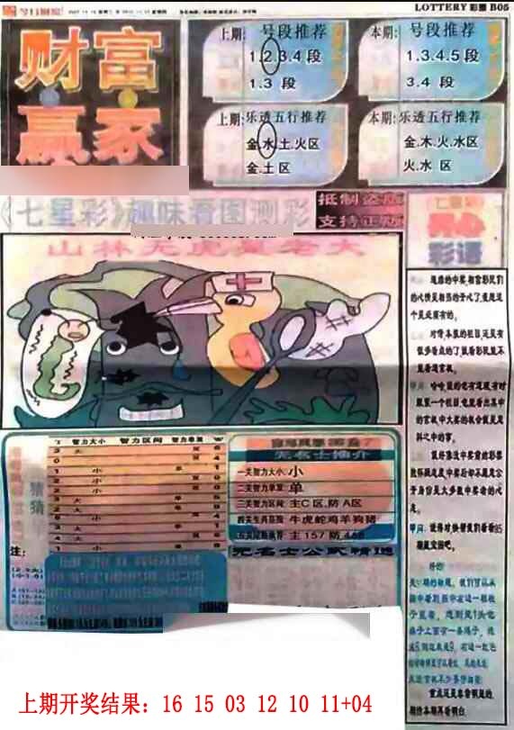 352期七星彩图(高清)[图]