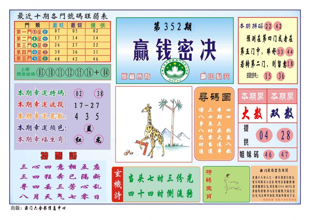 352期赢钱秘诀[图]