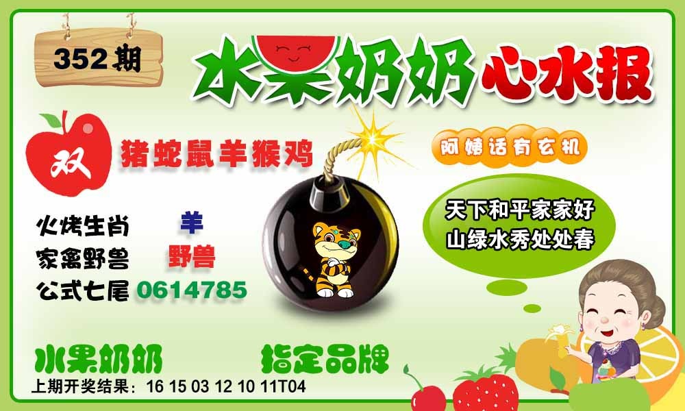 352期水果心水报[图]