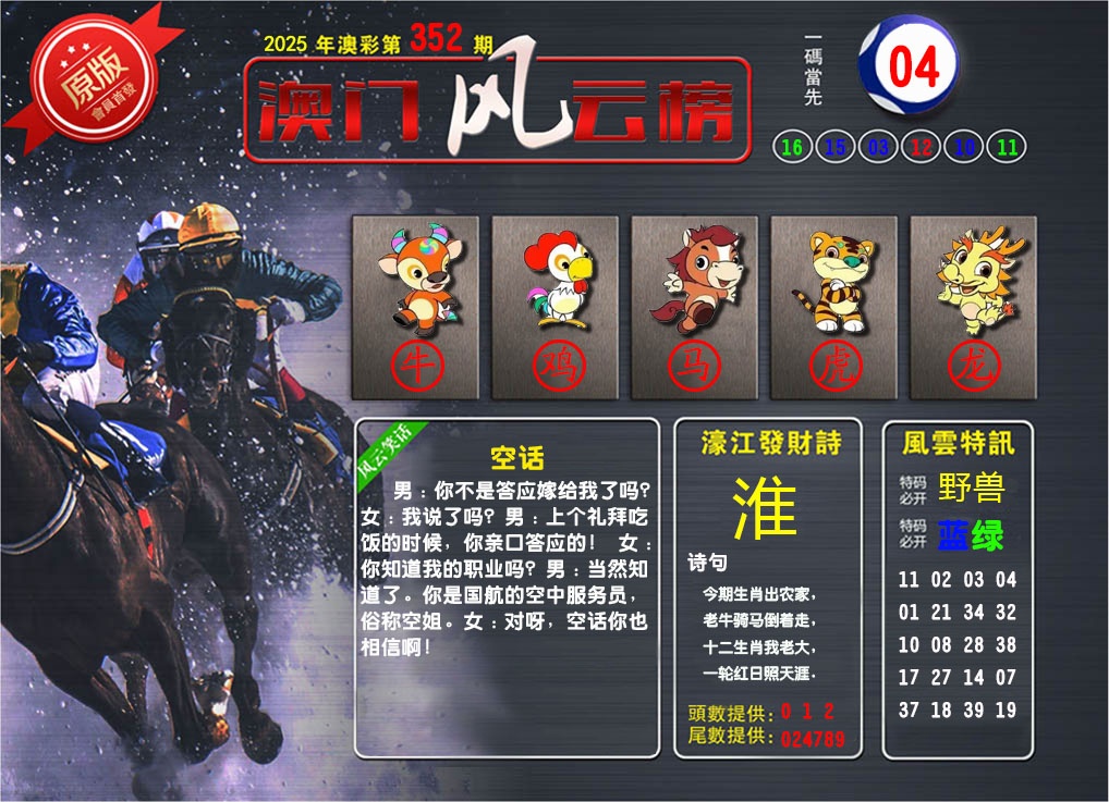 352期澳门风云榜[图]