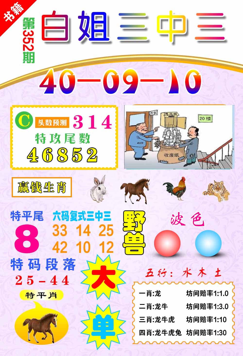 352期澳门白姐锦囊[图]