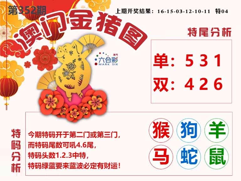 352期澳门金猪图[图]
