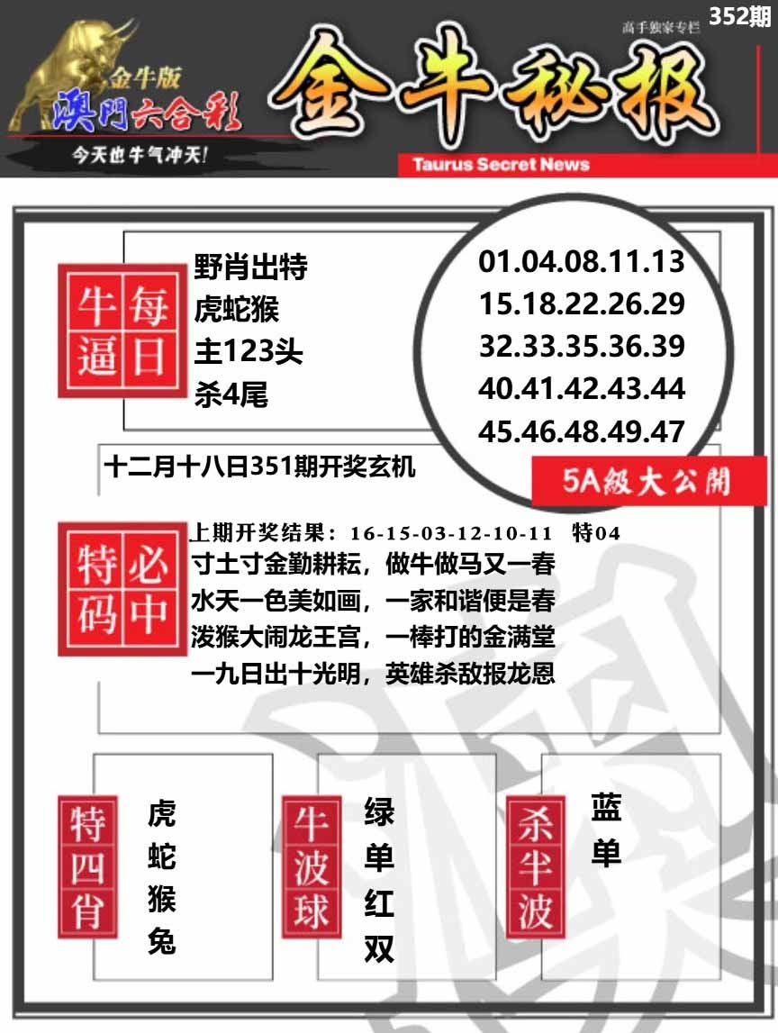 352期金牛秘报A[图]